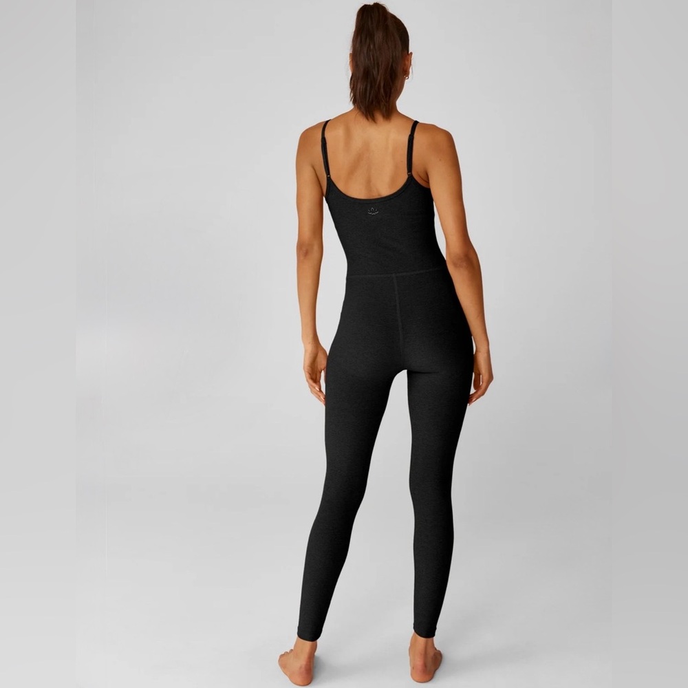 Beyond Yoga Spacedye Uplevel Midi Jumpsuit in Darkest Night SZ L NWOT MSRP $138 - Picture 3 of 7